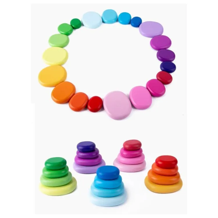 20Pcs Rainbow Balance Stacking Toy