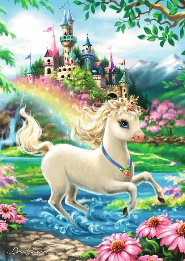 35 PC Unicorn Castle Puzzle