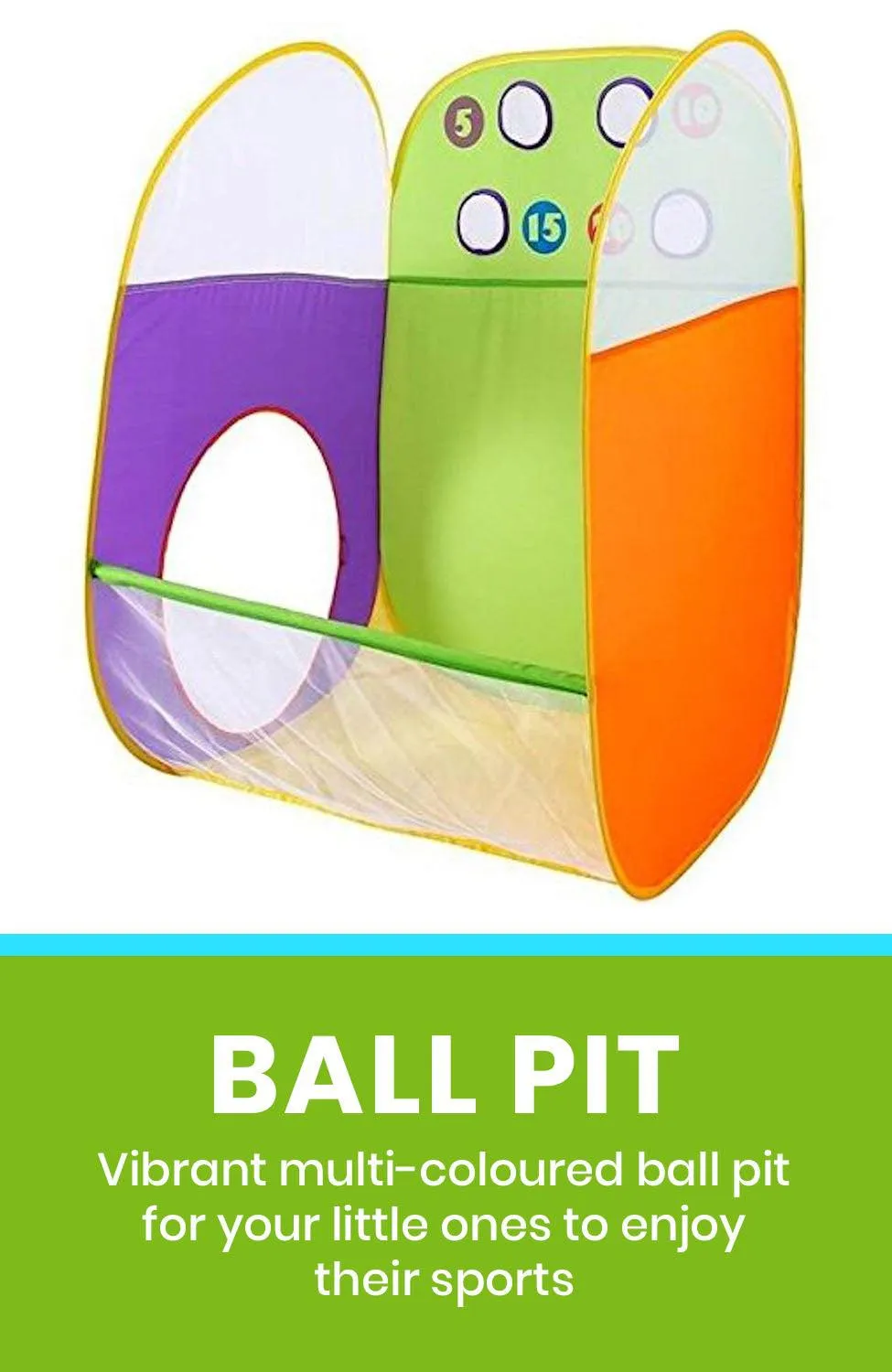 Alvantor 3-in-1 Kids Play Tent & Tunnel Ball Pit – Indoor & Outdoor Fun Zone for Toddlers, Boys & Girls