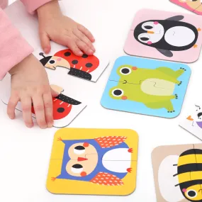 Banana Panda "Animals" On-the-Go Puzzle Halves