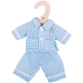 Blue Pyjamas - for 28cm Doll