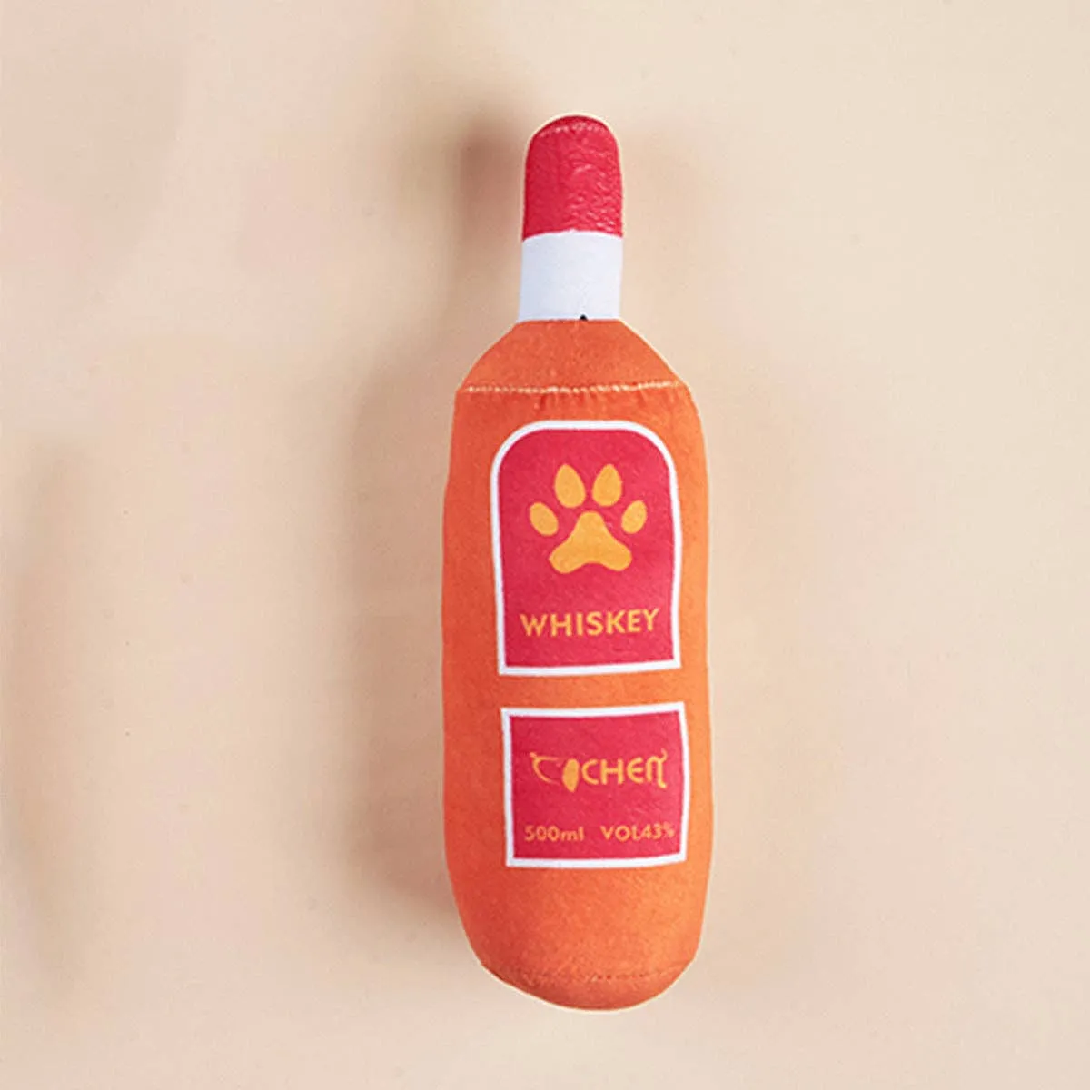 Cheerhunting Petkin Wine Bottle Dog Squeaky Toy