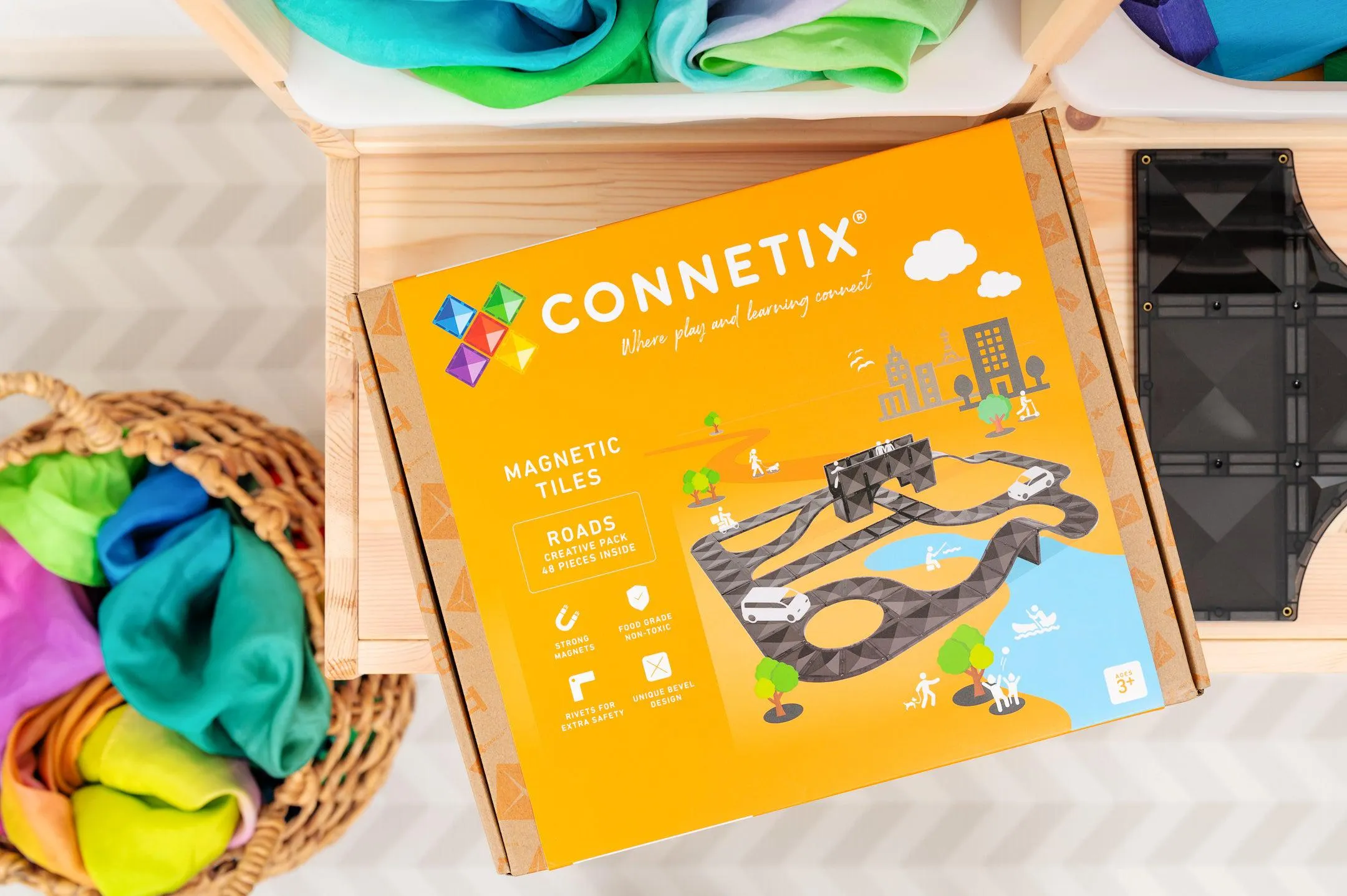 Connetix Creative Roads Pack 48PC