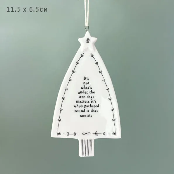 East of India Porcelain Christmas Tree - Under The Tree