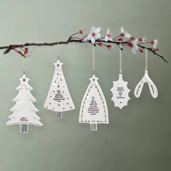 East of India Porcelain Christmas Tree - Under The Tree