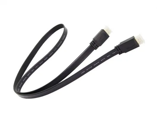 Flat HDMI Male to Male Cable  1M,Support 3D For HDTV computer & tablets cable