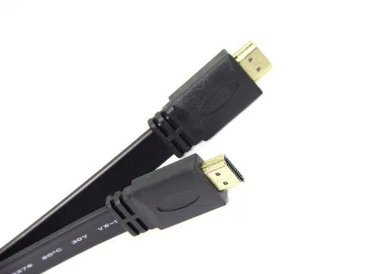 Flat HDMI Male to Male Cable  1M,Support 3D For HDTV computer & tablets cable