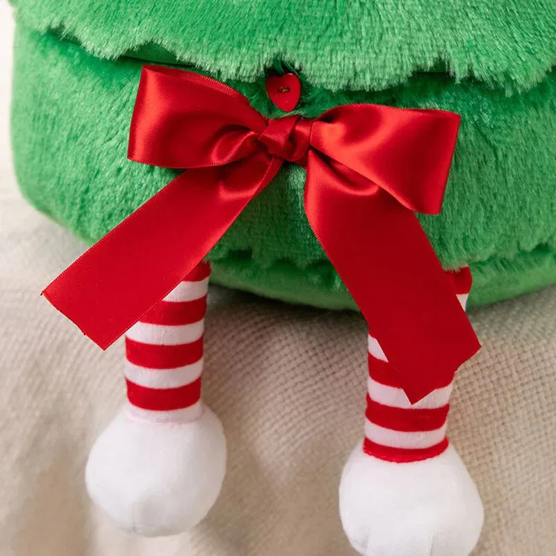 Funny Kawaii Christmas Tree Plushies with Removable Hat