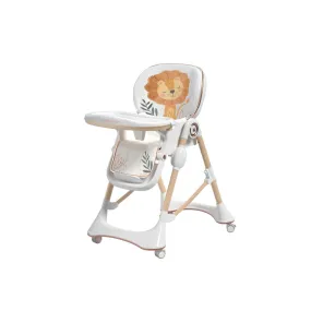 Happy Growth Orange Multifunctional Baby High Chair