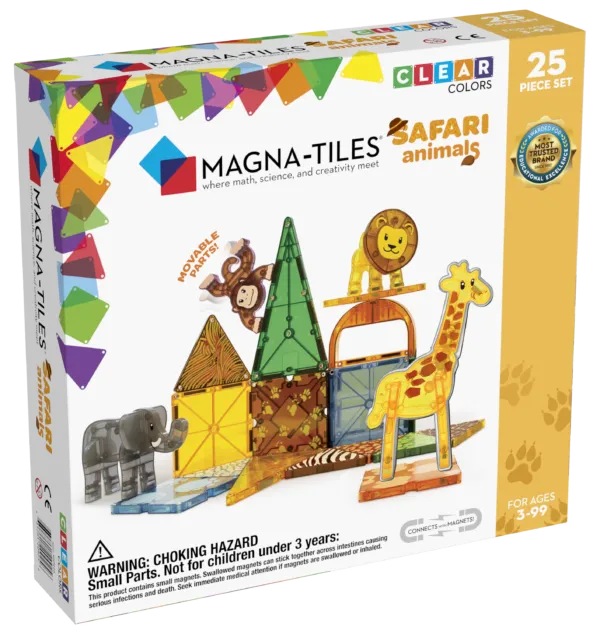 Magna-Tiles Safari Animals 25 Piece Set