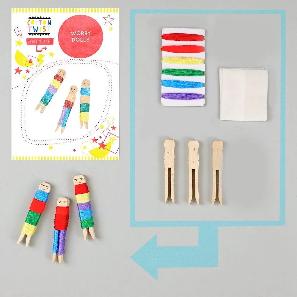 Make Your Own Worry Dolls Kit