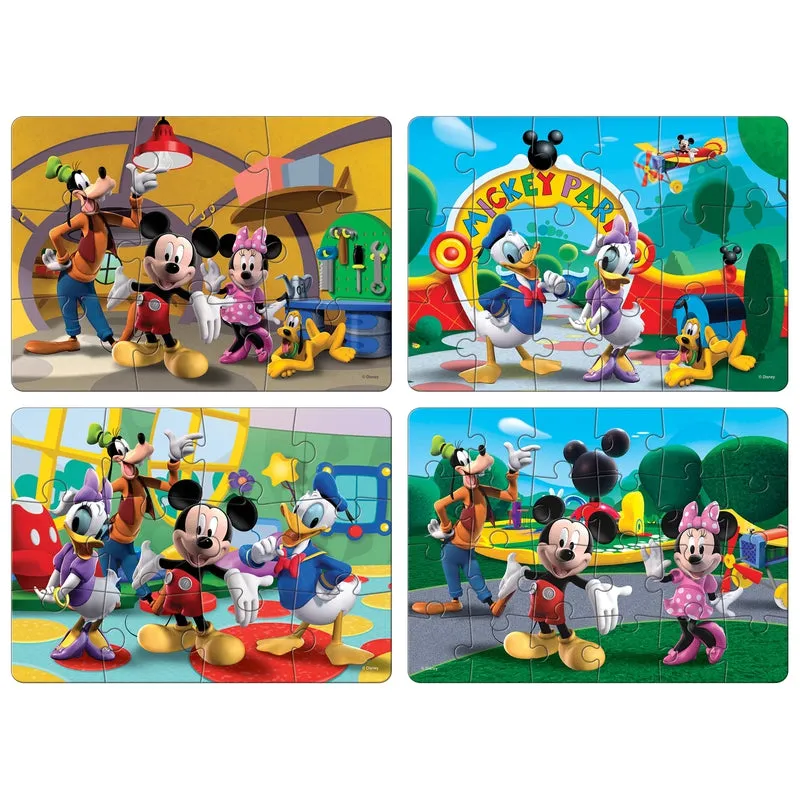 Mickey Mouse Clubhouse - 4 in 1 Puzzle - 9, 12, 18 & 24 Pieces