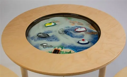 Ocean Themed Round Magnetic Sand Table