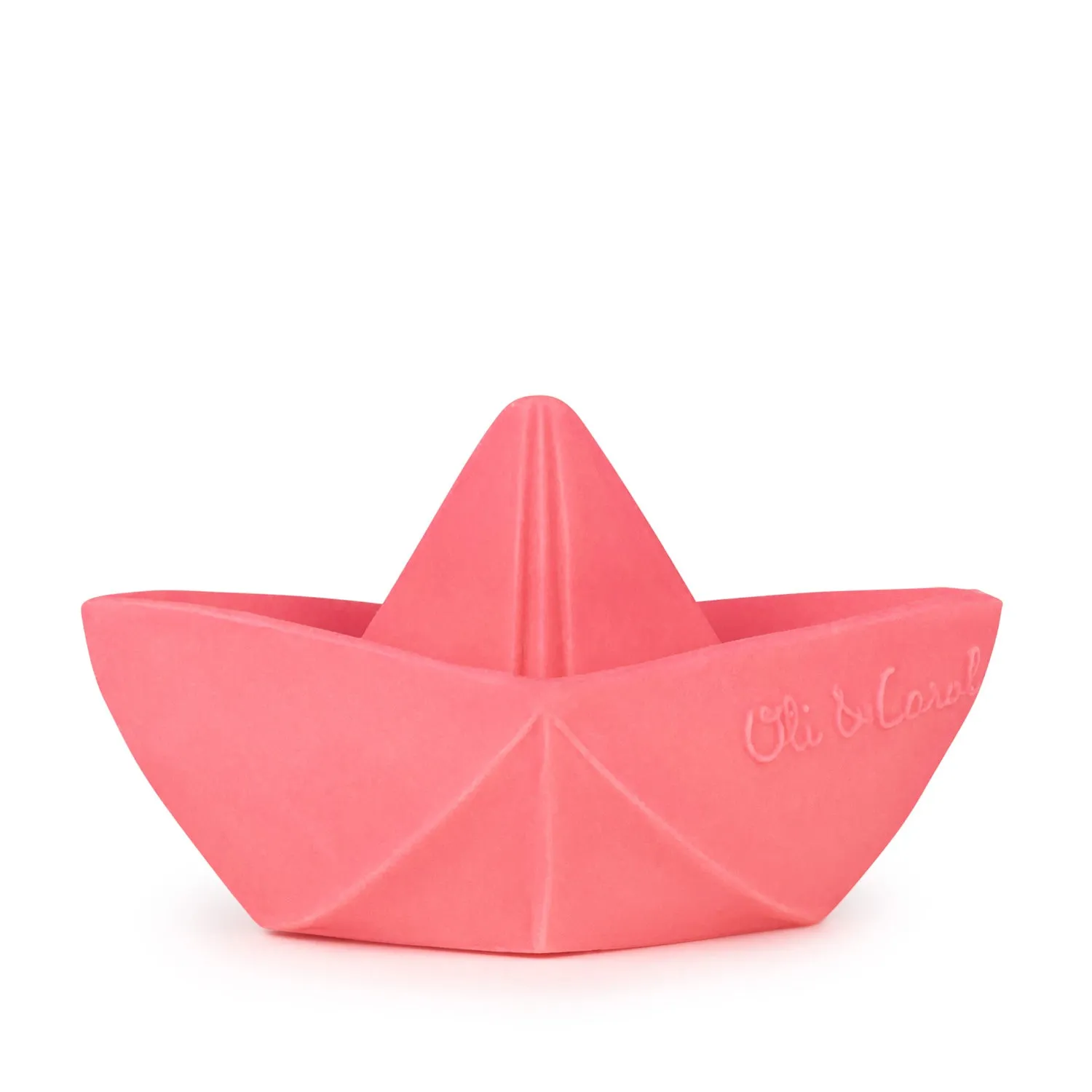 Origami Boat Pink Bath Toy