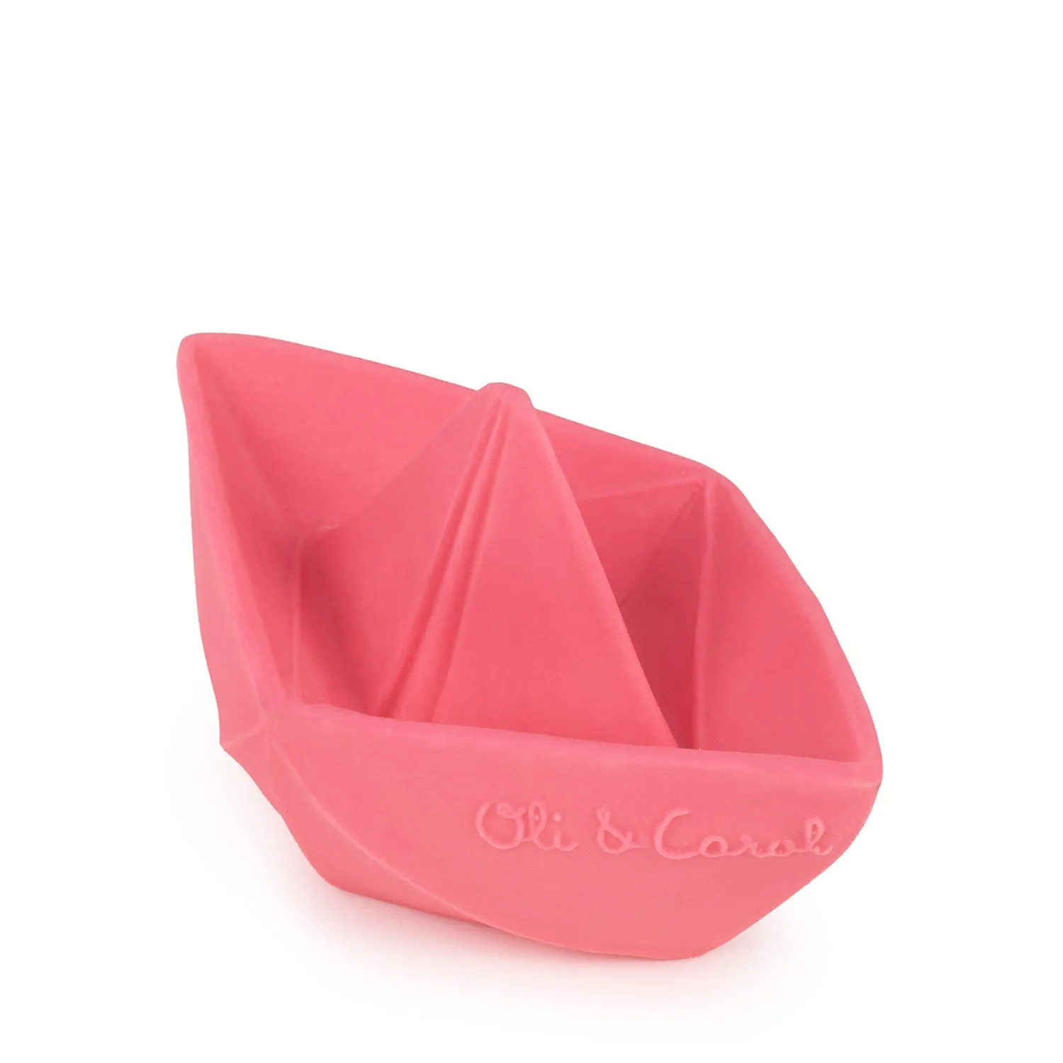 Origami Boat Pink Bath Toy