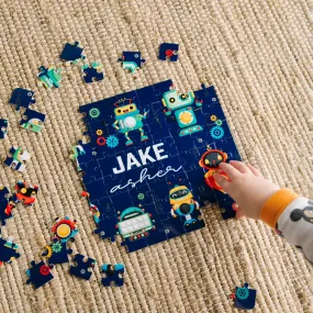 Personalized Robots Jigsaw Puzzles for Kids