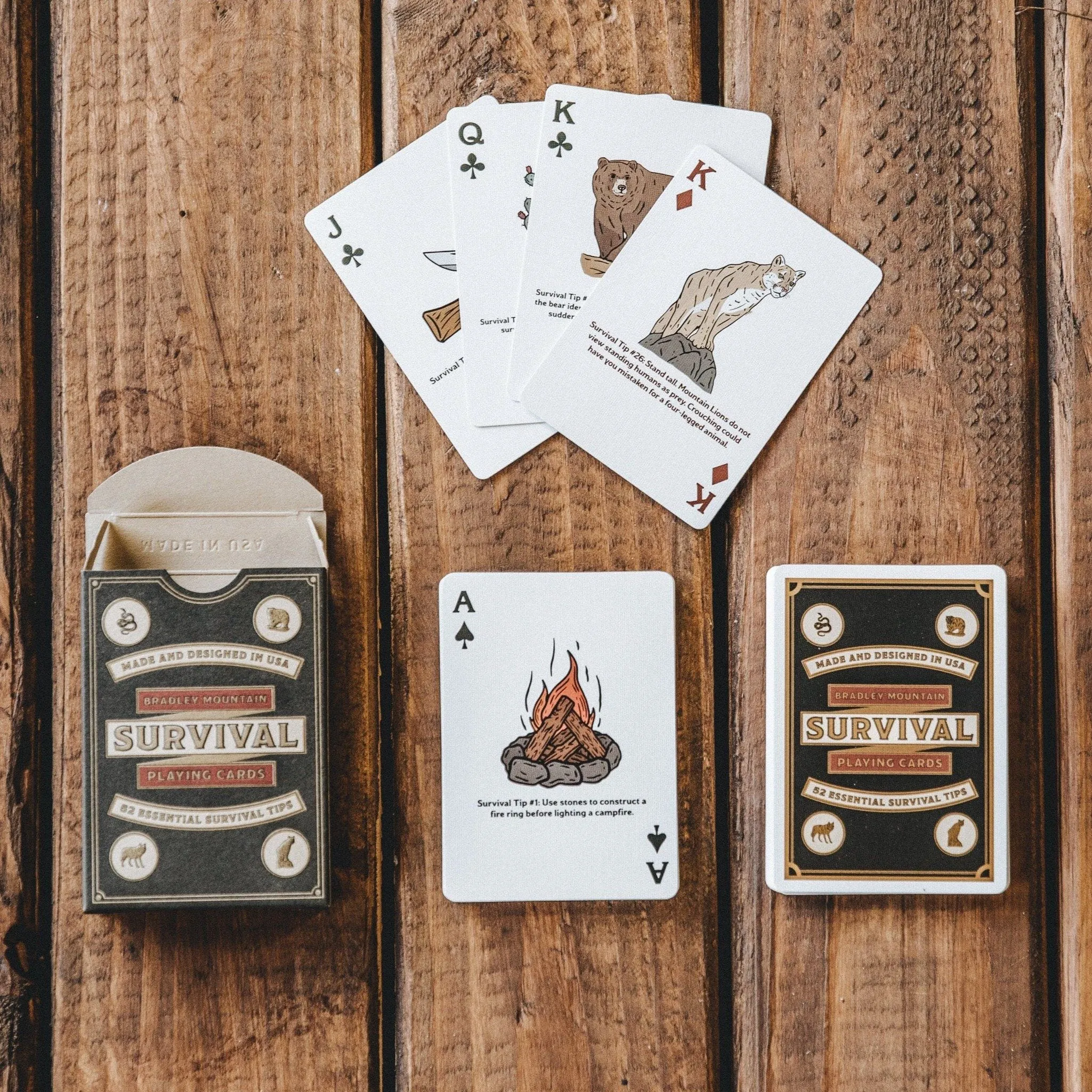 Survival Playing Cards - Charcoal