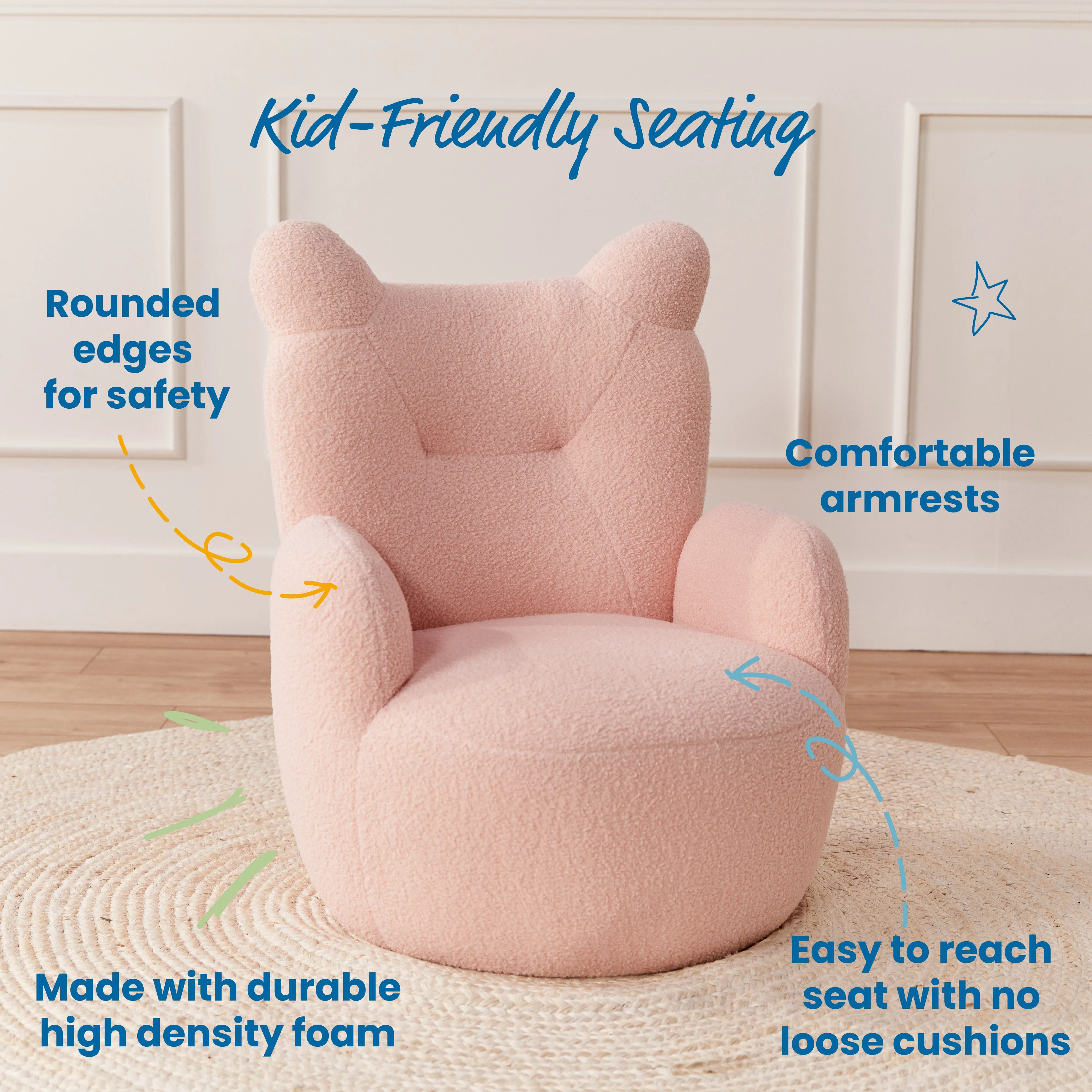 Teddy Chair, Kids Furniture