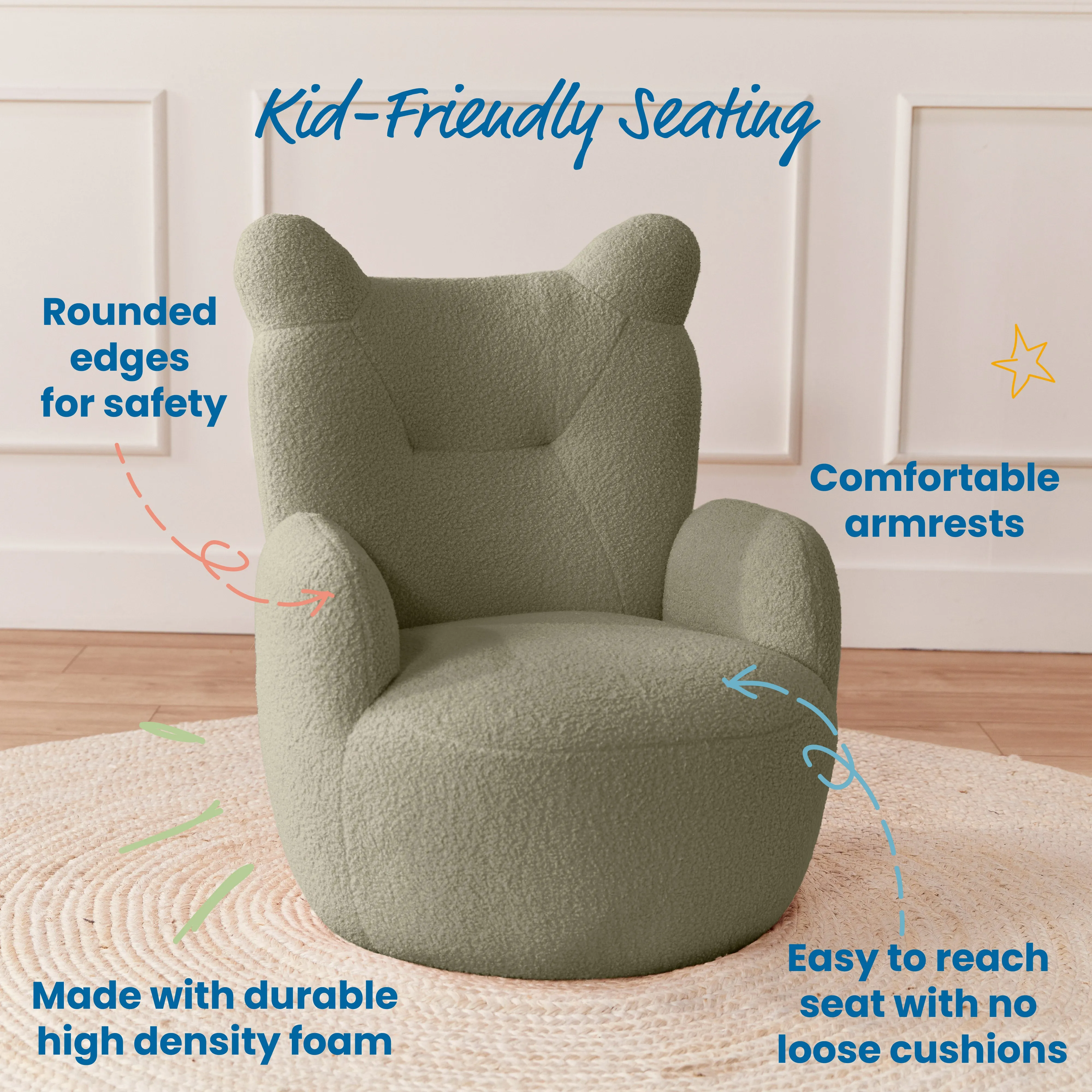 Teddy Chair, Kids Furniture