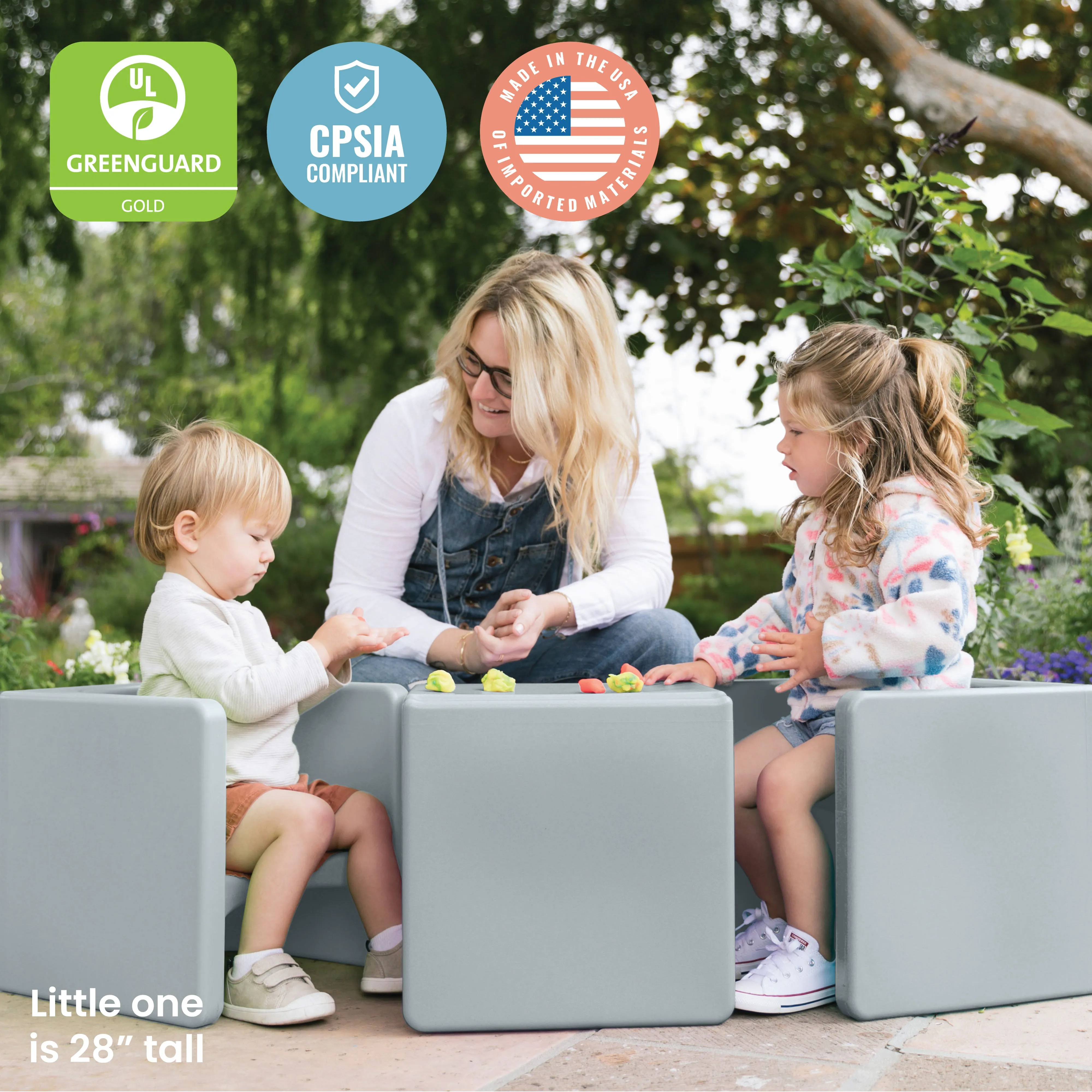 Tri-Me 3-In-1 Cube Chair, Kids Furniture