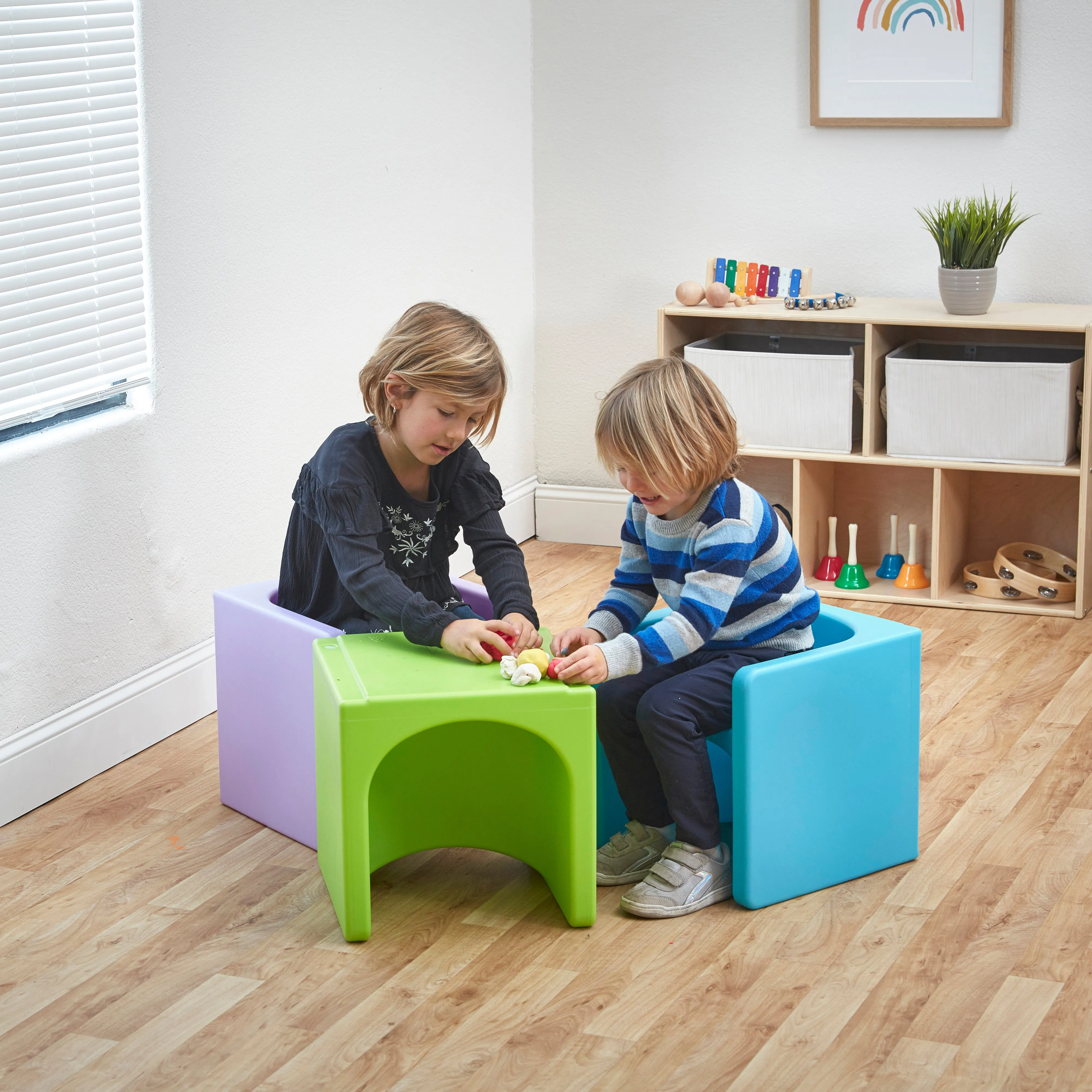 Tri-Me 3-In-1 Cube Chair, Kids Furniture