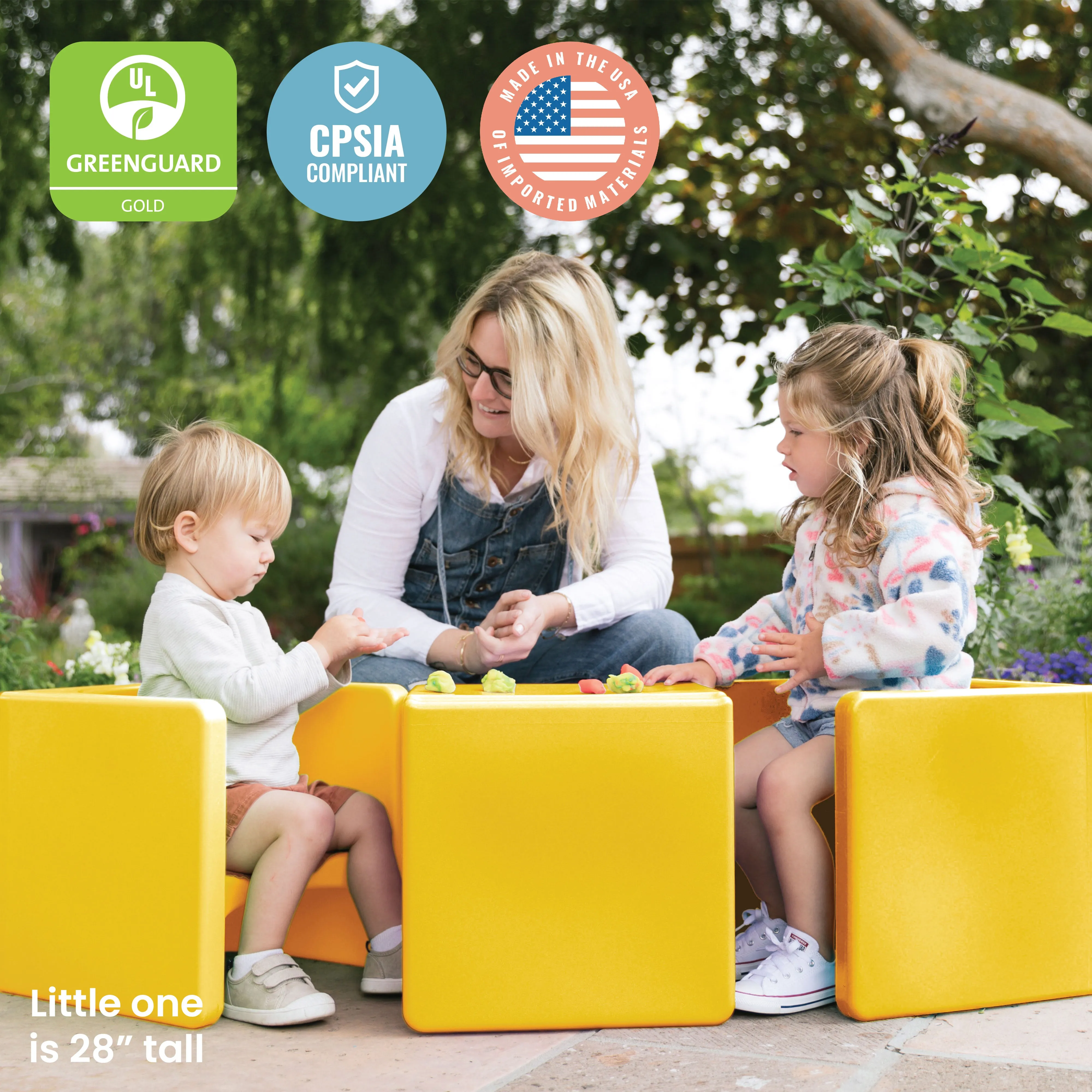 Tri-Me 3-In-1 Cube Chair, Kids Furniture