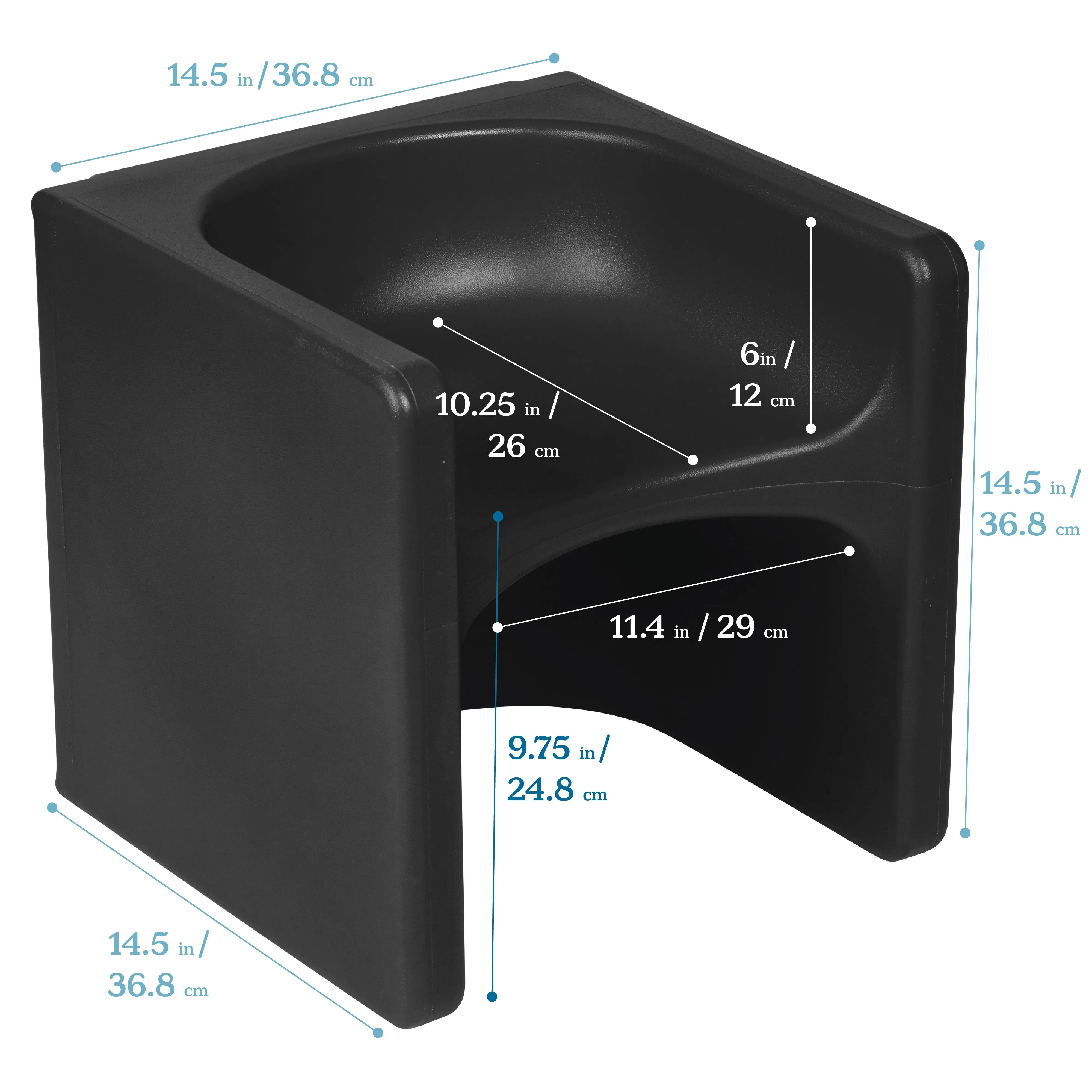 Tri-Me 3-In-1 Cube Chair, Kids Furniture