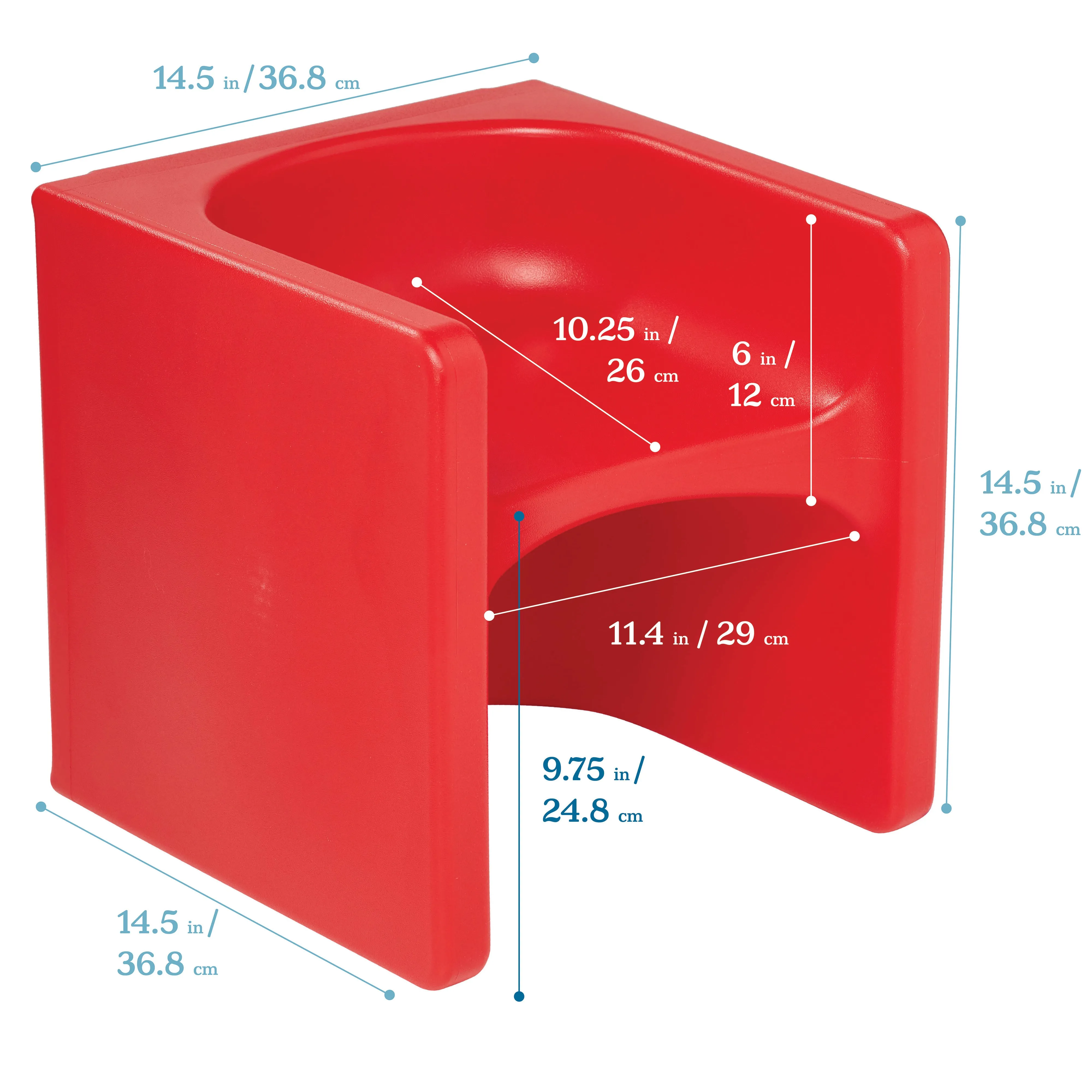 Tri-Me 3-In-1 Cube Chair, Kids Furniture