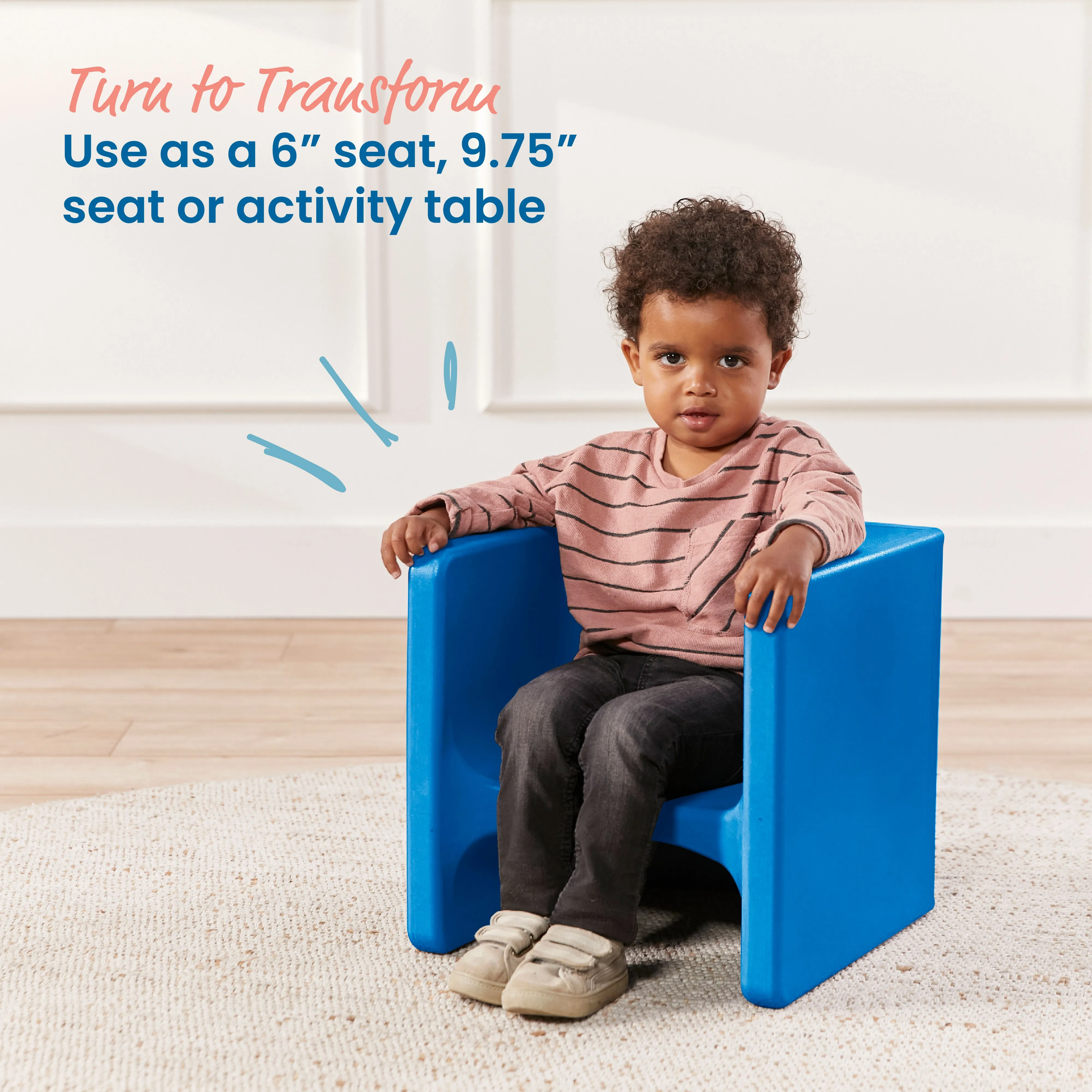 Tri-Me 3-In-1 Cube Chair, Kids Furniture