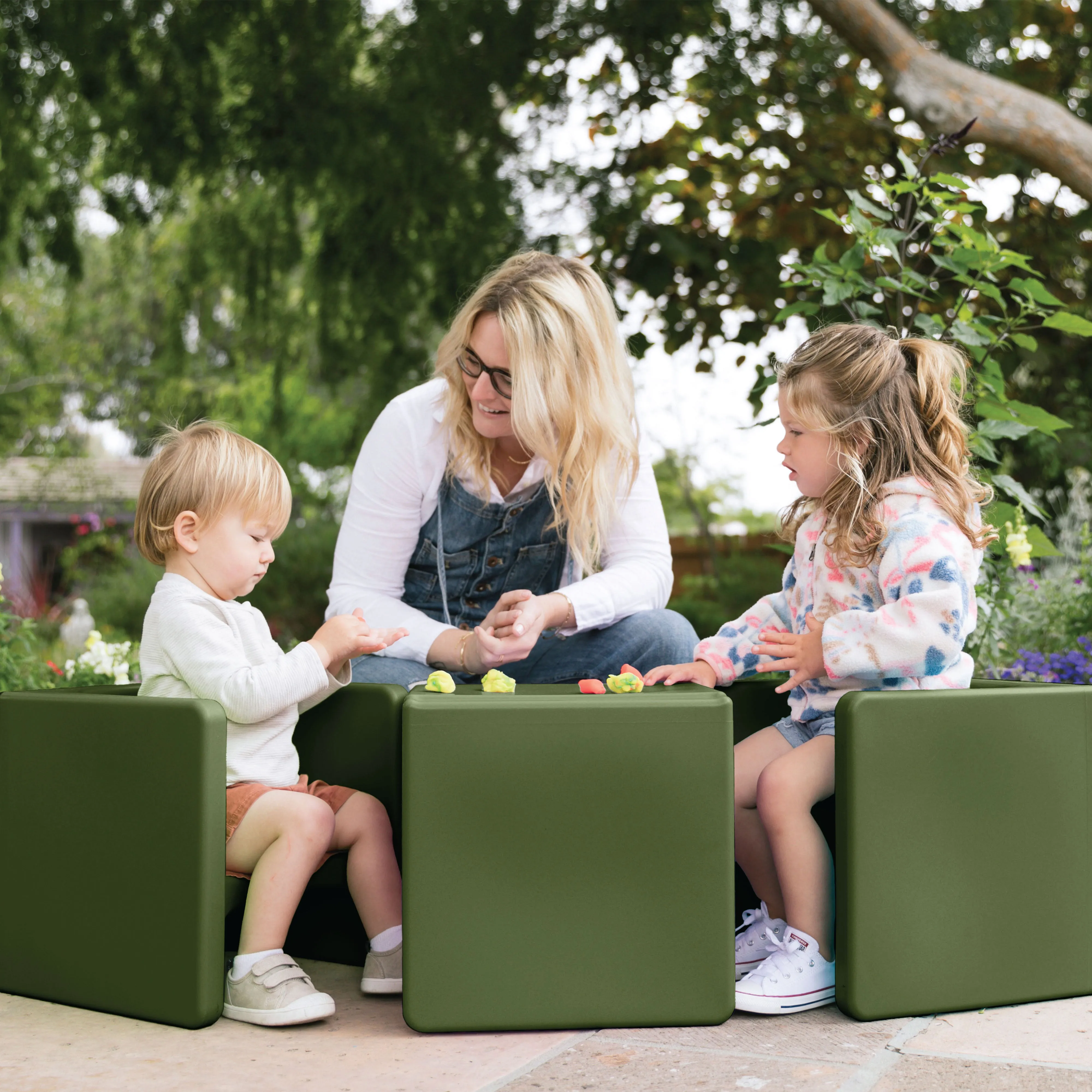 Tri-Me 3-In-1 Cube Chair, Kids Furniture