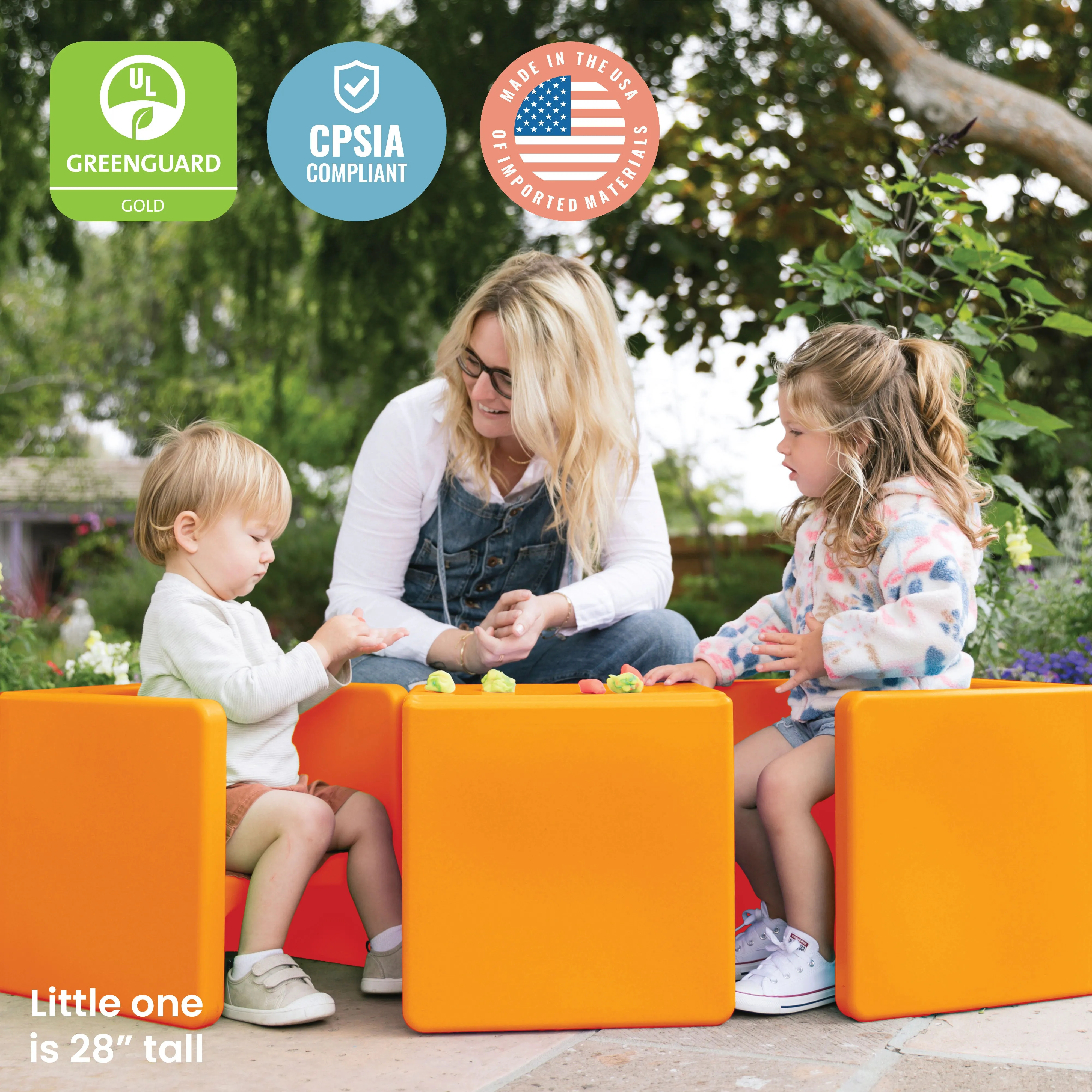 Tri-Me 3-In-1 Cube Chair, Kids Furniture