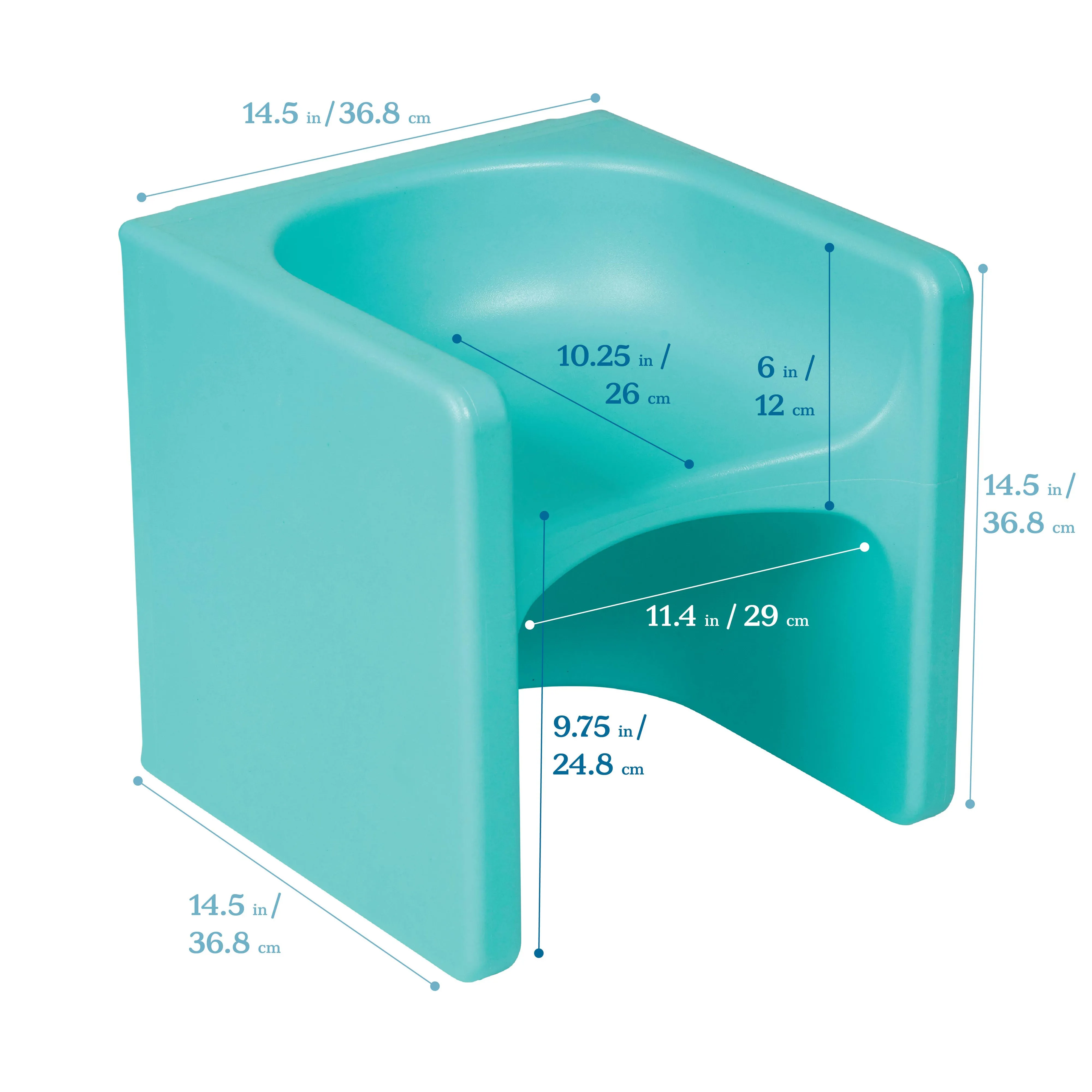 Tri-Me 3-In-1 Cube Chair, Kids Furniture