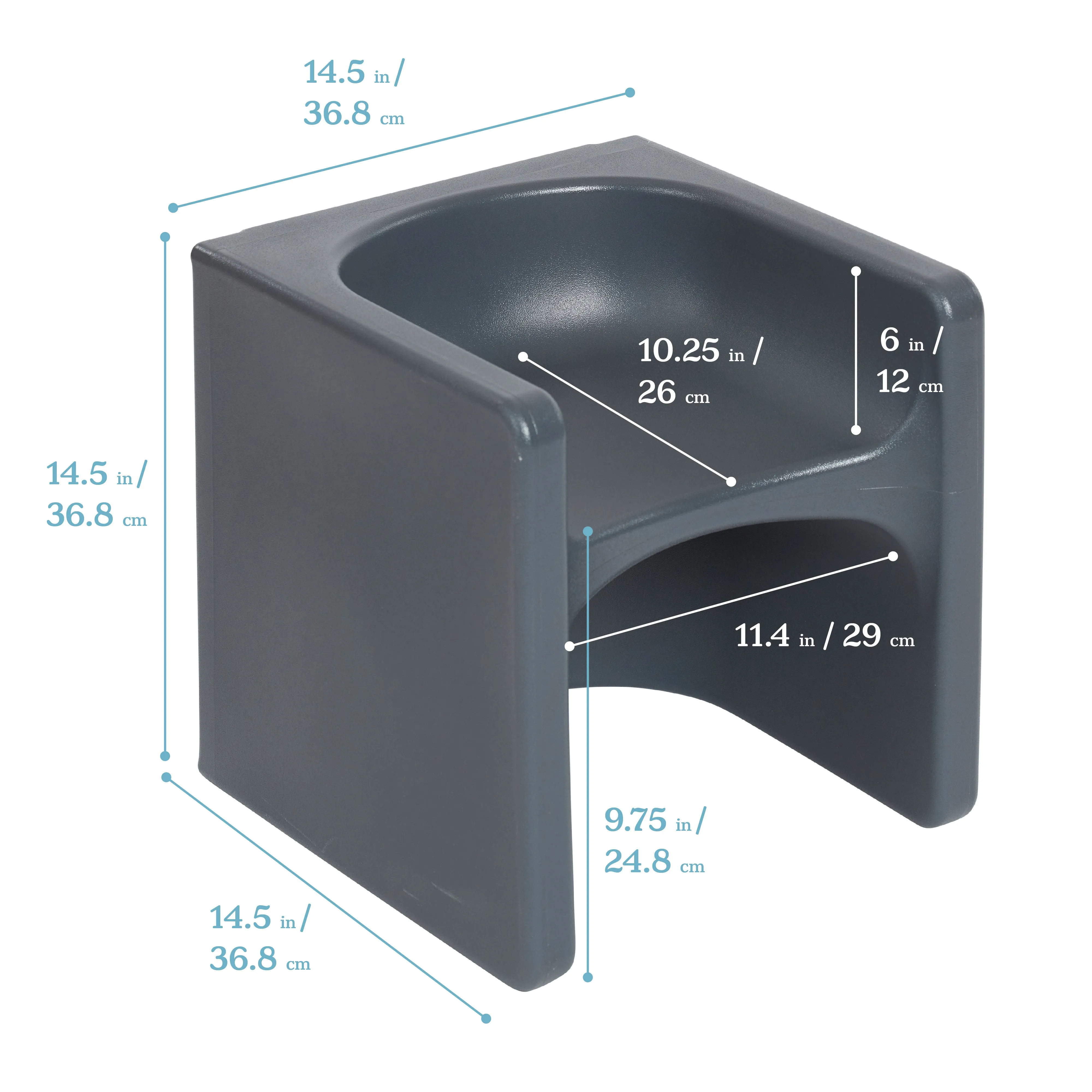 Tri-Me 3-In-1 Cube Chair, Kids Furniture