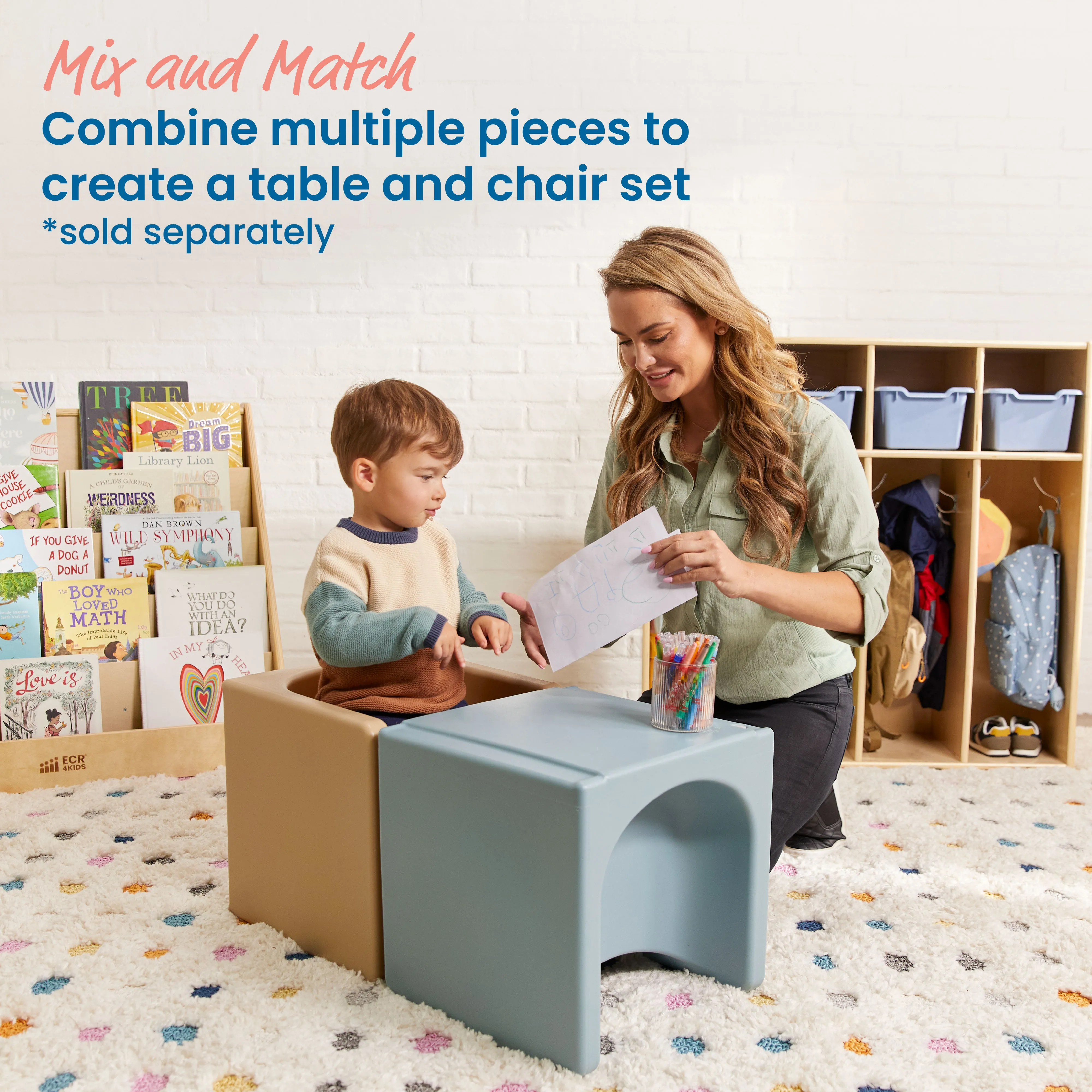 Tri-Me 3-In-1 Cube Chair, Kids Furniture