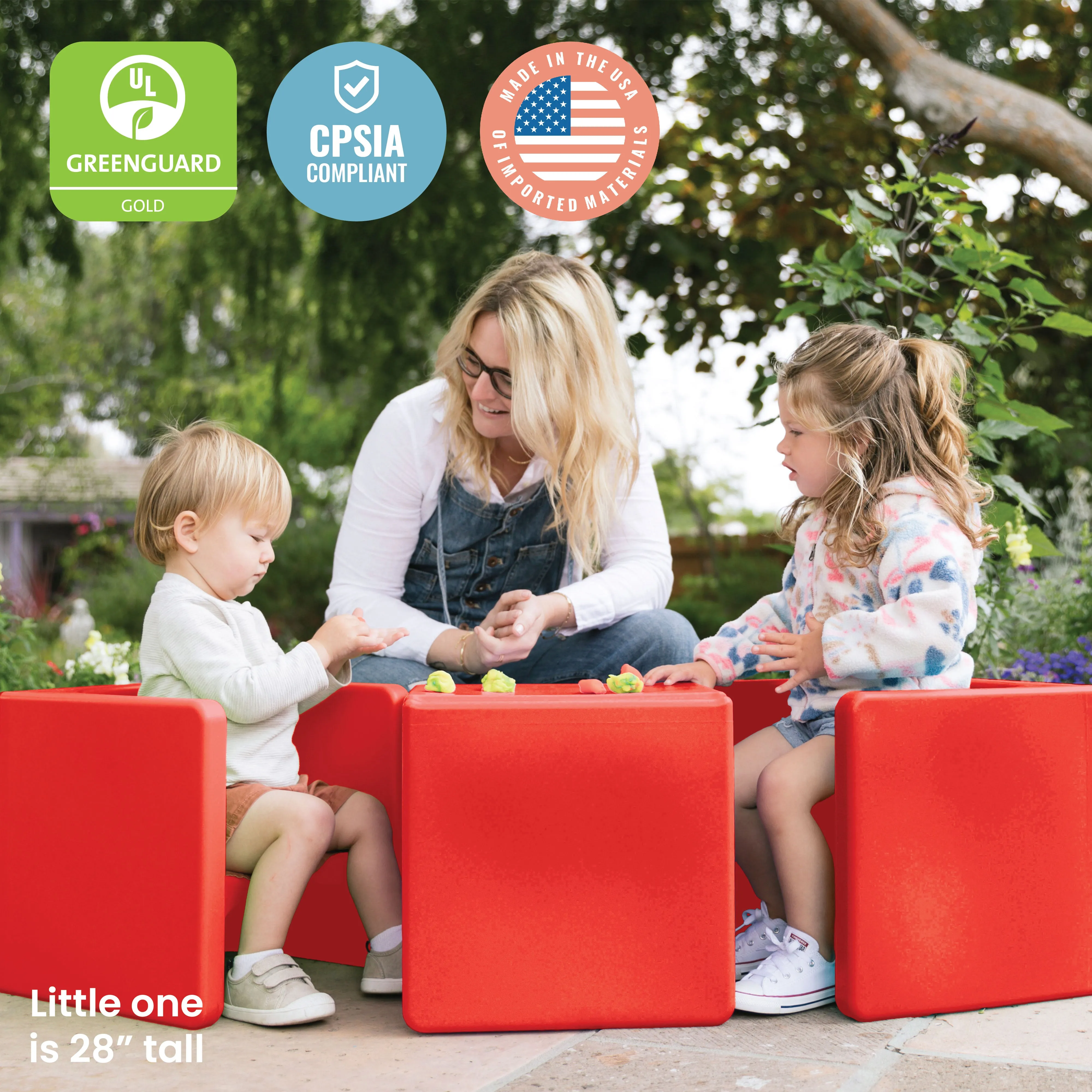 Tri-Me 3-In-1 Cube Chair, Kids Furniture